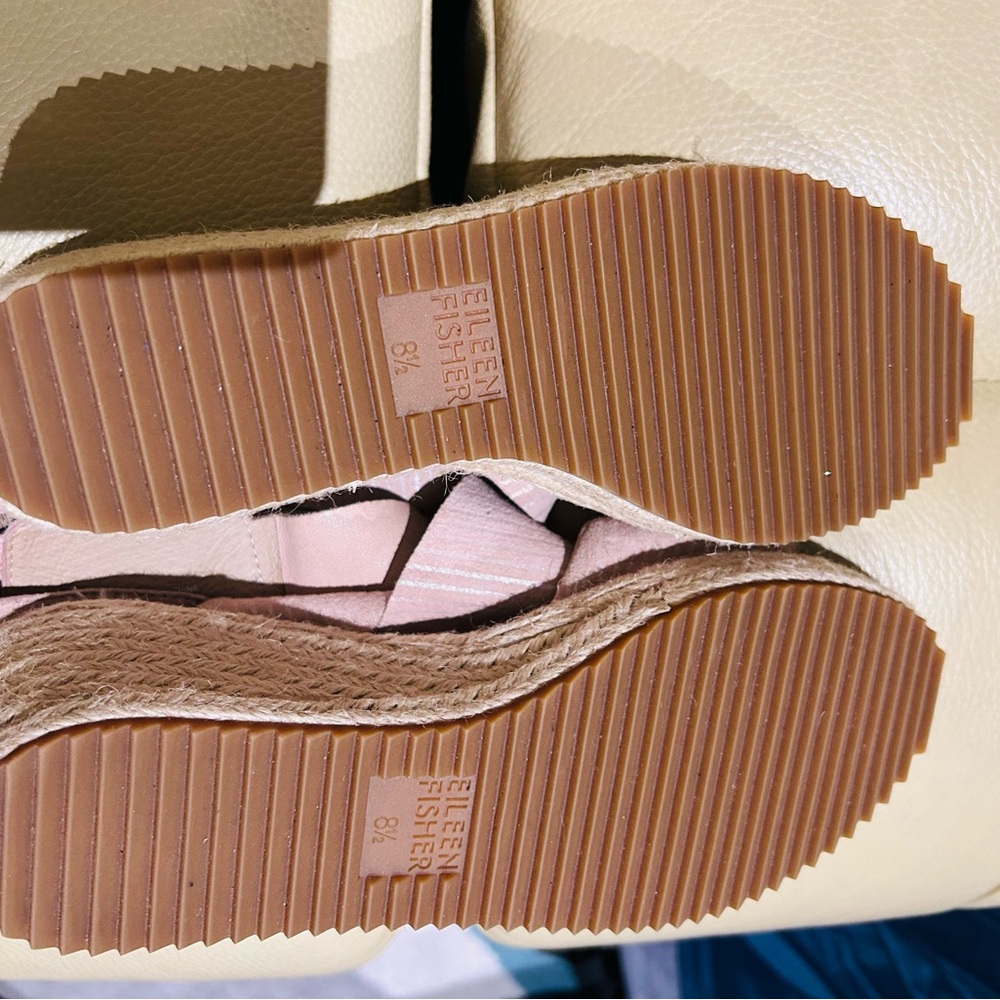 Eileen Fisher Blush Espadrille Wedges - Picture 6 of 6